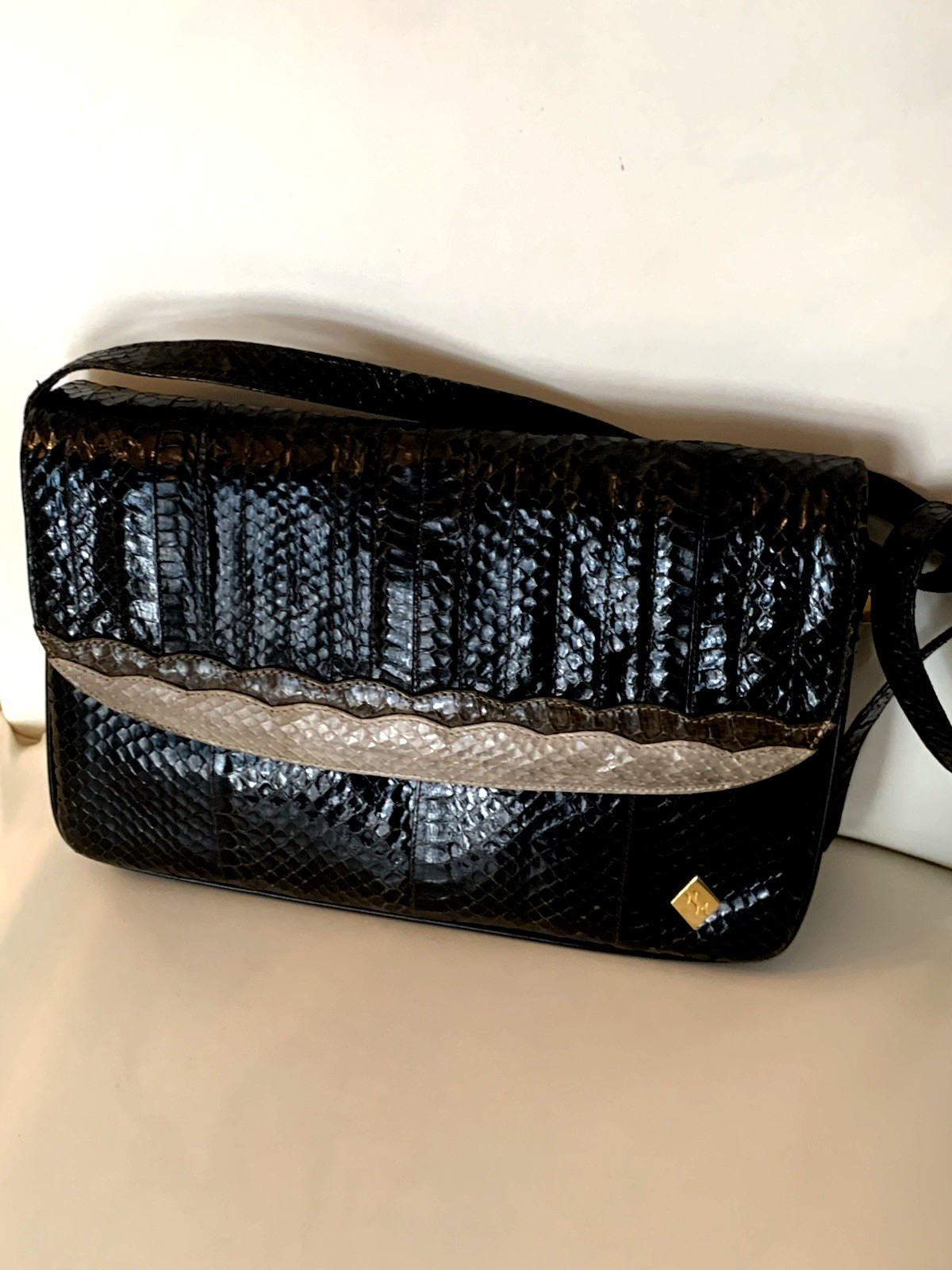 Rare Vintage Neiman Marcus Python Snake Crossbody… - image 8