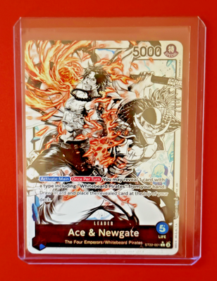 ST22-001 Ace & Newgate (Alt Art) LEADER ONE PIECE Card TCG NM