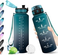 Trinkflasche 1.5L, Auslaufsicher, Bpa-Frei, Sport Wasserflasche, Trinkflasche