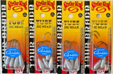 Lot of 4 STRIKE KING TOUR GRADE 1/4oz TUBE JIG HEAD in NATURAL color