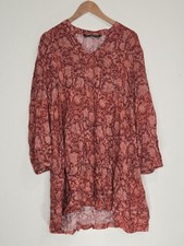 Peruvian Connection Scarborough Bohemian Mini Dress Viscose Size L Womens