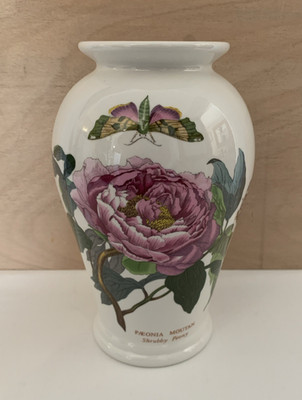 Portmeirion Botanic Garden Canton Vase SHRUBBY PEONY - H 21 cm - Vintage - sehr guter Zustand