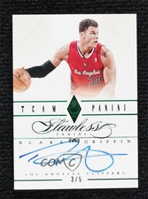 2012-13 Flawless Team Panini Emerald 3/5 Blake Griffin #28 Auto 15eb