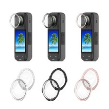 2 Pcs Optical Glass Lens Guard Protective Cover for Insta360 X4 Camera Accessory