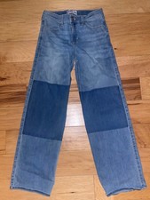 ABERCROMBIE GIRLS HIGH-RISE WIDE LEG JEANS SIZE 15-16 EXCELLENT COND LD8