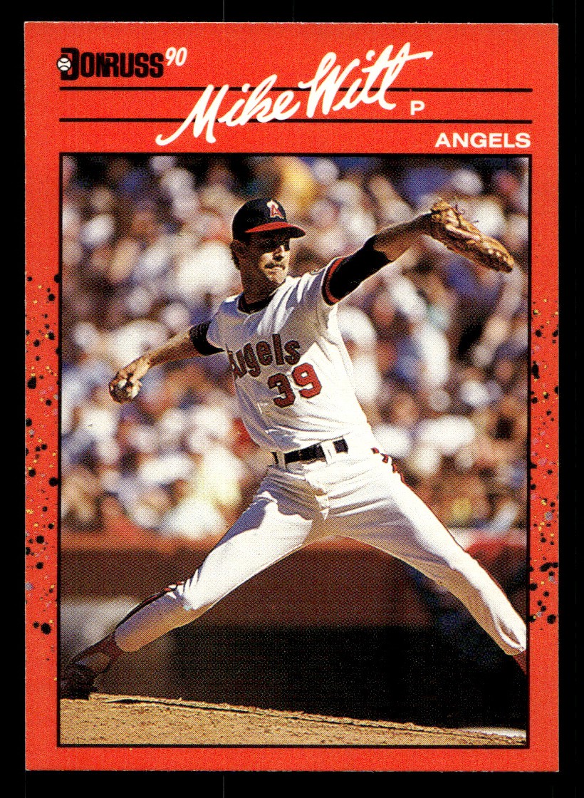 1990 Donruss - Mike Witt Baseball card #580 Los Angeles Angels Raw Trading Card
