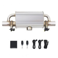 Universal Performance Muffler Valve Dual With Remote Control 3 Inch T Style