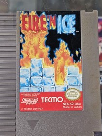 Fire 'N Ice (Nintendo NES, 1993) Authentic Game Cartridge TESTED RARE