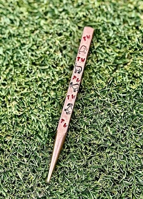 Feather & Forge Golf—Slim Single Prong Divot Tool Handmade “GOAT” TW Edition