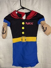 Popeye The Sailor Man Fun World Costume Toddler Infant Halloween Cosplay NO HAT