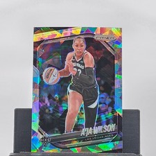 2025 Panini Prizm WNBA #76 A’ja Wilson Ice Prizms