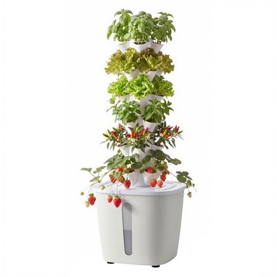 Uimoso Hydroponic Vertical Garden System with 30 Pods and App Integration