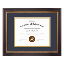 , 11x14 Black Gold  Burgundy Color Document Frame for 8x10 Diploma/Certifica...