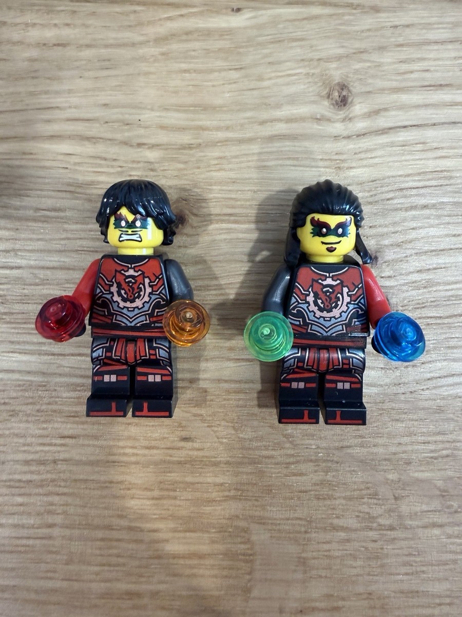 nx three 水色　青色 Lego Ninjago Acronix And Krux Time Twins Minifigures From The Old