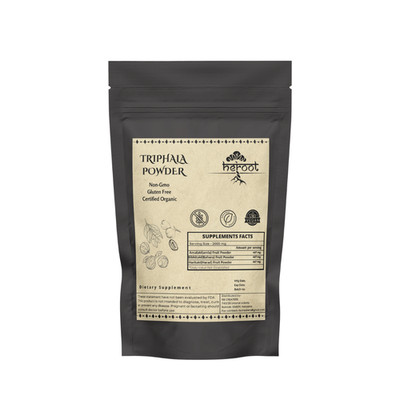 Heroot Amla Haritaki Bibhitaki Triphala Herbal Supplement Powder NON - GMO
