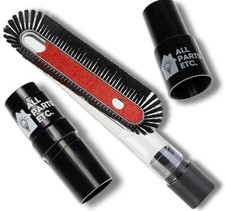 Vacuum Dusting Brush Attachment w/ 1-3/8"  1.5" Adapters for Shop Vac and more