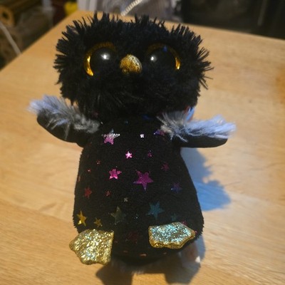 Ty Beanie Boos Hyde die 6 Zoll schwarze Eule.