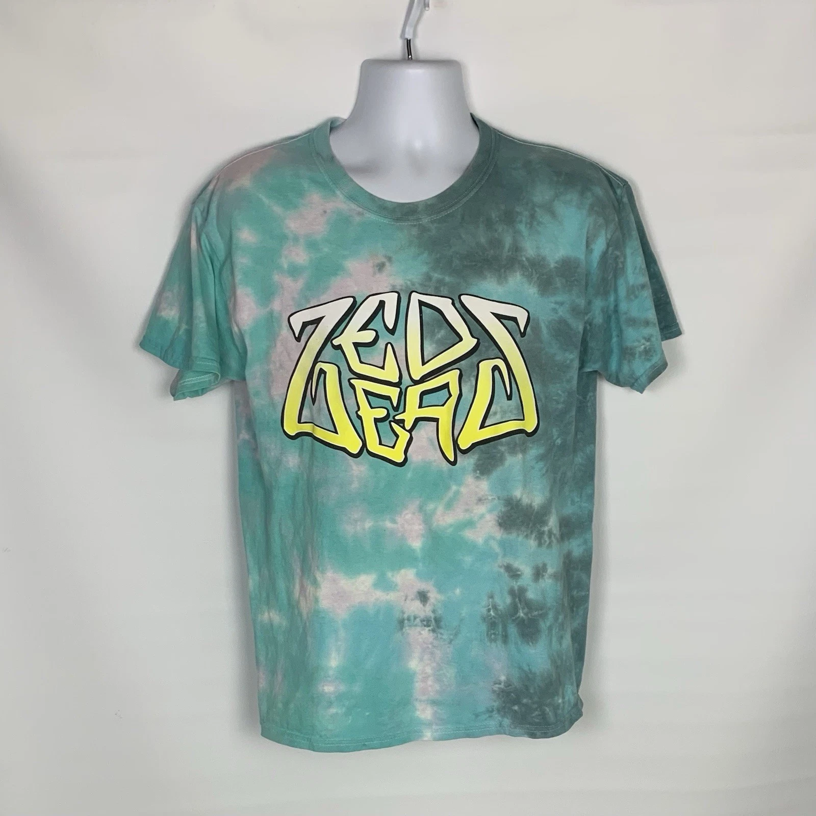Zeds Dead Logo Tie-Dye T-Shirt (Teal/Yellow)