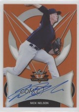 2019 Leaf Valiant Orange Prismatic 30/35 Nick Nelson #BA-NN2 Auto 3b3
