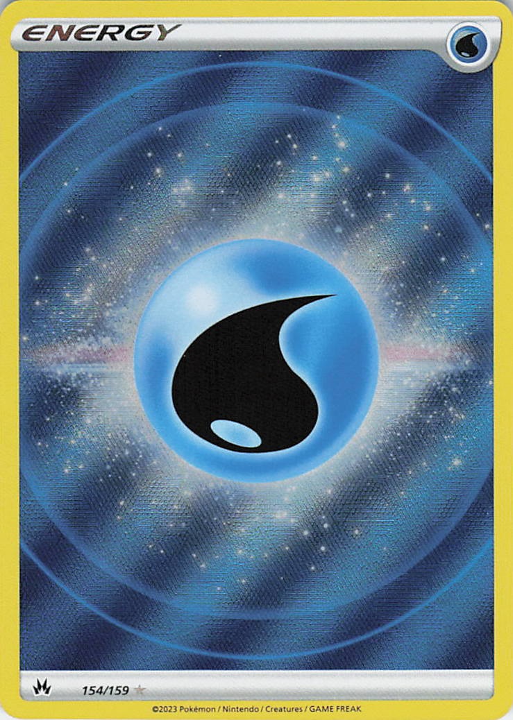 Water Energy (Texture Full Art) Holo Ultra Rare SWSH: Crown Zenith 154/159 NM
