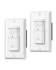 DEWENWILS Motion Activated Wall Switch, 2Pack, Auto On/Off, for Bathroom Hallway