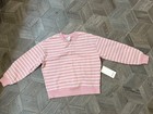 NWT Lululemon Perfectly Oversized Crew Pink Stripe Size XS — photo 1