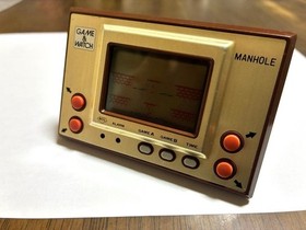 Nintendo Game and Watch Manhole MH-06 1981 Retro Console Wide Screen from Japan
