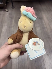 Eden Toys Beatrix Potter Benjamin Bunny, Brown jacket, beret New with tag