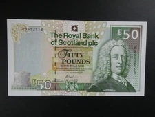 SCARCE 2005 ROYAL BANK OF SCOTLAND £50 BANKNOTE FRESH UNC~GOGARBURN RBS PREFIX