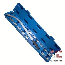 15PCS Serpentine Belt Tensioner Tool Kit 12-Point Wrench  12-19mm sizes,
