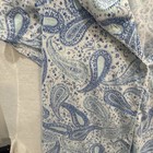 Women's Blue/White Paisley Pajama Set 2pc Button-Front Collared Short Sleeve S — photo 5