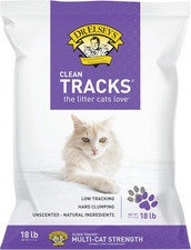 Clean Tracks Clumping Clay Cat Litter 18 Lb. Bag 1.06 per pound