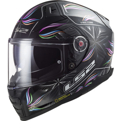LS2 FF811 VECTOR II DUAL VISOR FIBREGLASS FULL FACE MOTORCYCLE HELMET TROPICAL