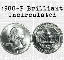1988 P Washington Quarter BRILLIANT UNCIRCULATED *JB's Coins*