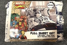 New Marvel Comics Avengers Full Size Sheet Set w/Pillowcases Jay Franco  Sons