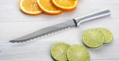Rada Serrated Slicer Knife R138 L/R handed USA made 7'' blade, meats/veggies +