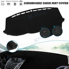 For Ford Focus 12-18 Interior DashMat Black Cover Dashboard Mat Non-Slip Carpet