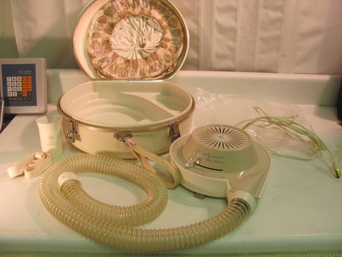General Electric Deluxe Soft Bonnet Hair Dryer in Carrying Case Vintage - Works - 第 1/14 張圖片