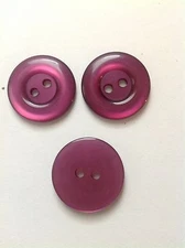 NEW 25  PC BAG 3/4 INCH  DARK WINE COLOR  PEARL  BUTTONS