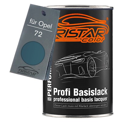 Autolack Dose für Opel 72 Bluestone Metallic Eifelblau Metallic 1,0L