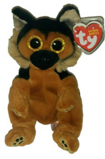 Ty Beanie Baby Bellies - ACE the German Shepherd Dog 6" NEW Stuffed Animal Toy