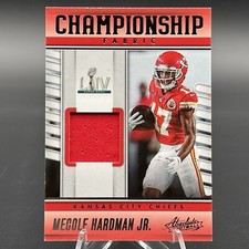 2023 Panini Absolute Mecole Hardman Jr.  Championship Fabric #CF-7 Chiefs