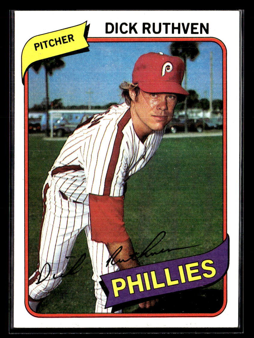 1980 Topps #136 Dick Ruthven - NM/MT+ Set Break!