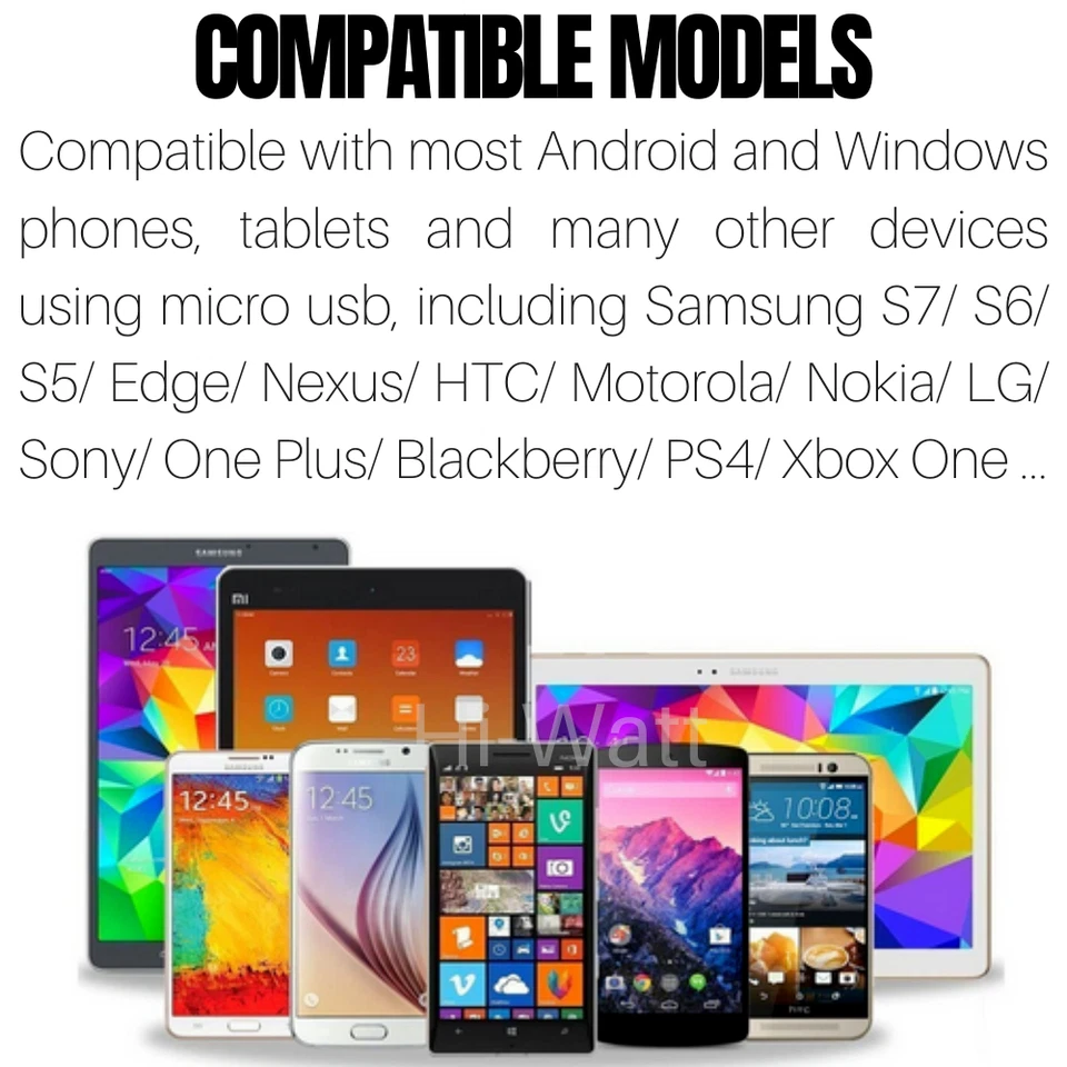 4-Pack Micro USB Cables – 3FT, High-Speed Data Sync Samsung, PS4, Xbox, Android Foto 3 de 4