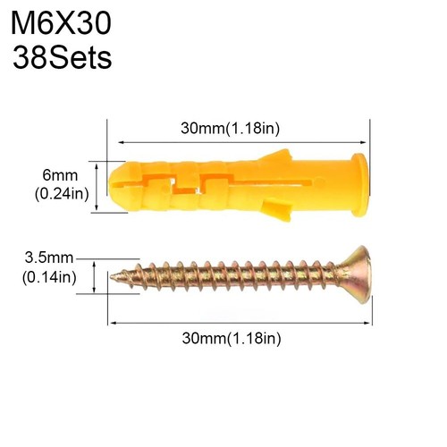 Self Drilling Expansion Tube Nails Plastic Wall Screws Expansion Bolt Pipe - Picture 13 of 20