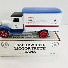 Ertl 1931 Ertl Themed Hawkeye Delivery Truck Bank Die Cast Metal 1990 2088 USA