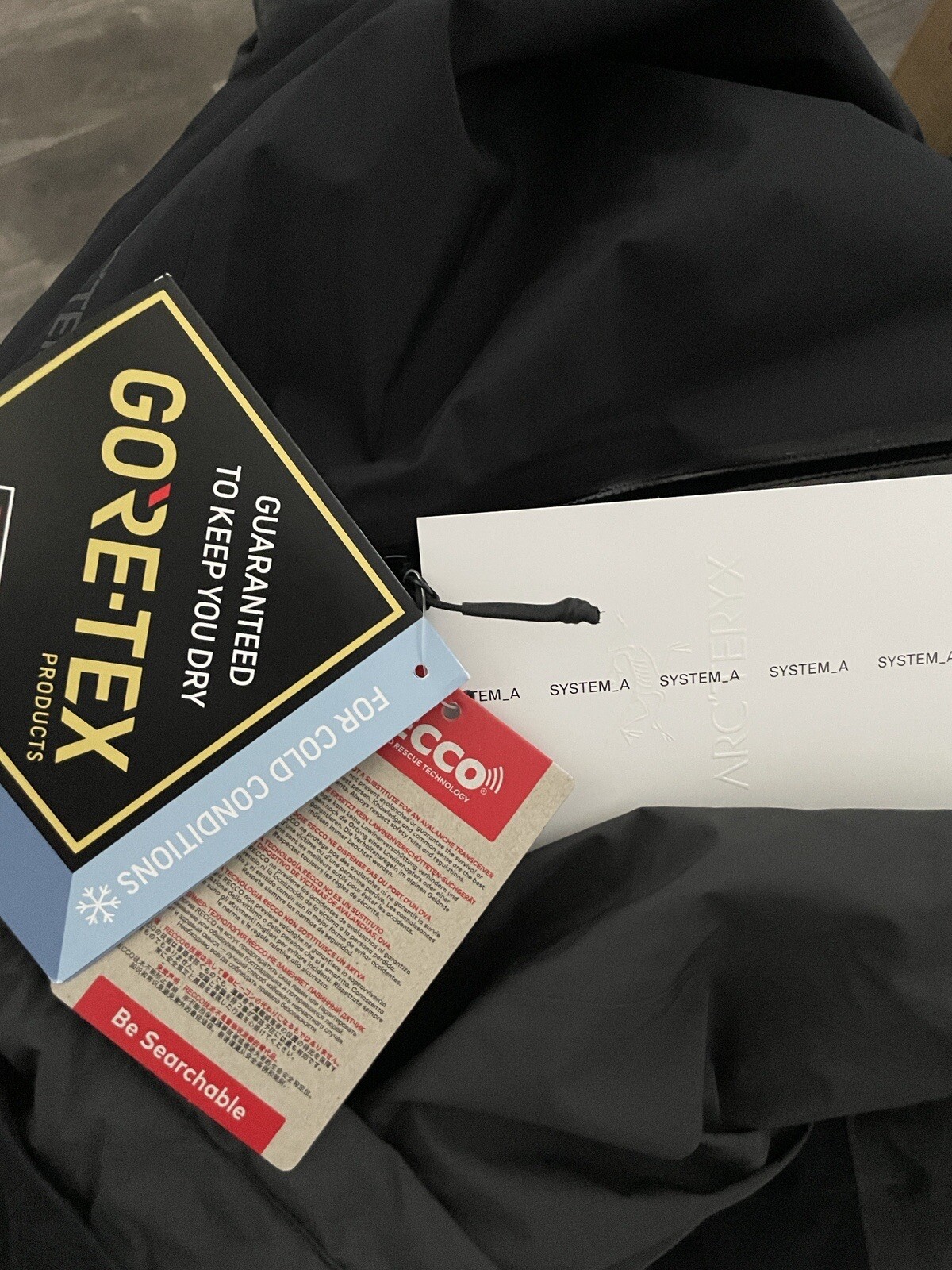 NEW LRG ARCTERYX SYSTEM_A AXIS INSULATED ANORAK ICE BLACK ZIP JACKET image 6