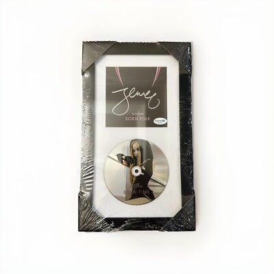 #ad SIGNED JENNIE Blackpink Born Pink CD 12x7 in Frame w COA Autographed $149.99