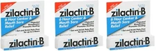 ZILACTIN-B Canker & Mouth Sore Relief Gel .25 oz **3 Pack**