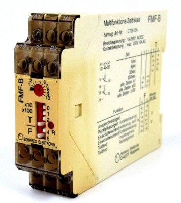 USED SCHARCO ELEKTRONIK FMF-B TIME DELAY RELAY FMFB